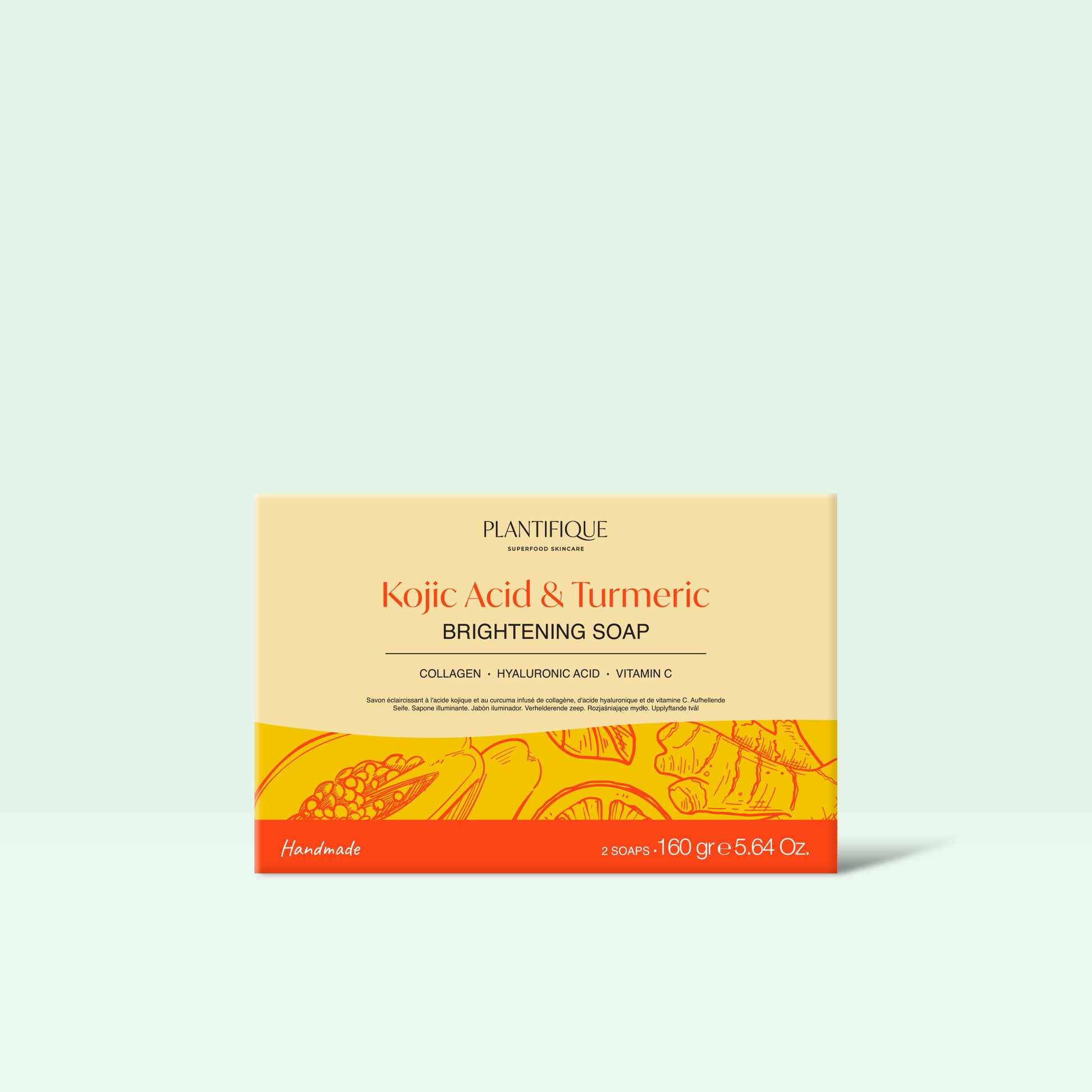 Kojic Acid & Turmeric Brightening Soap - Plantifique