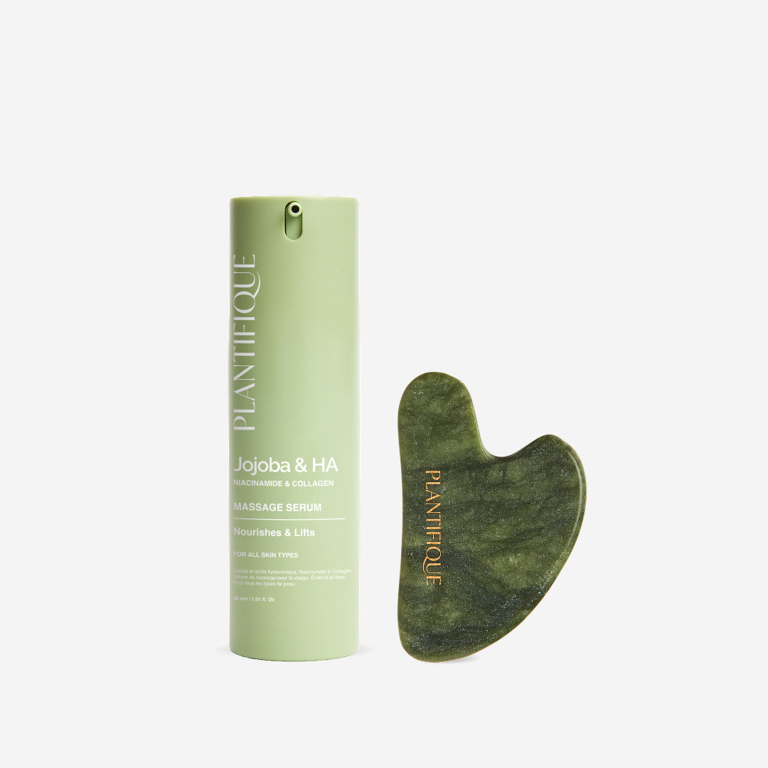 Plantifique Jade Roller & Gua Sha Set
