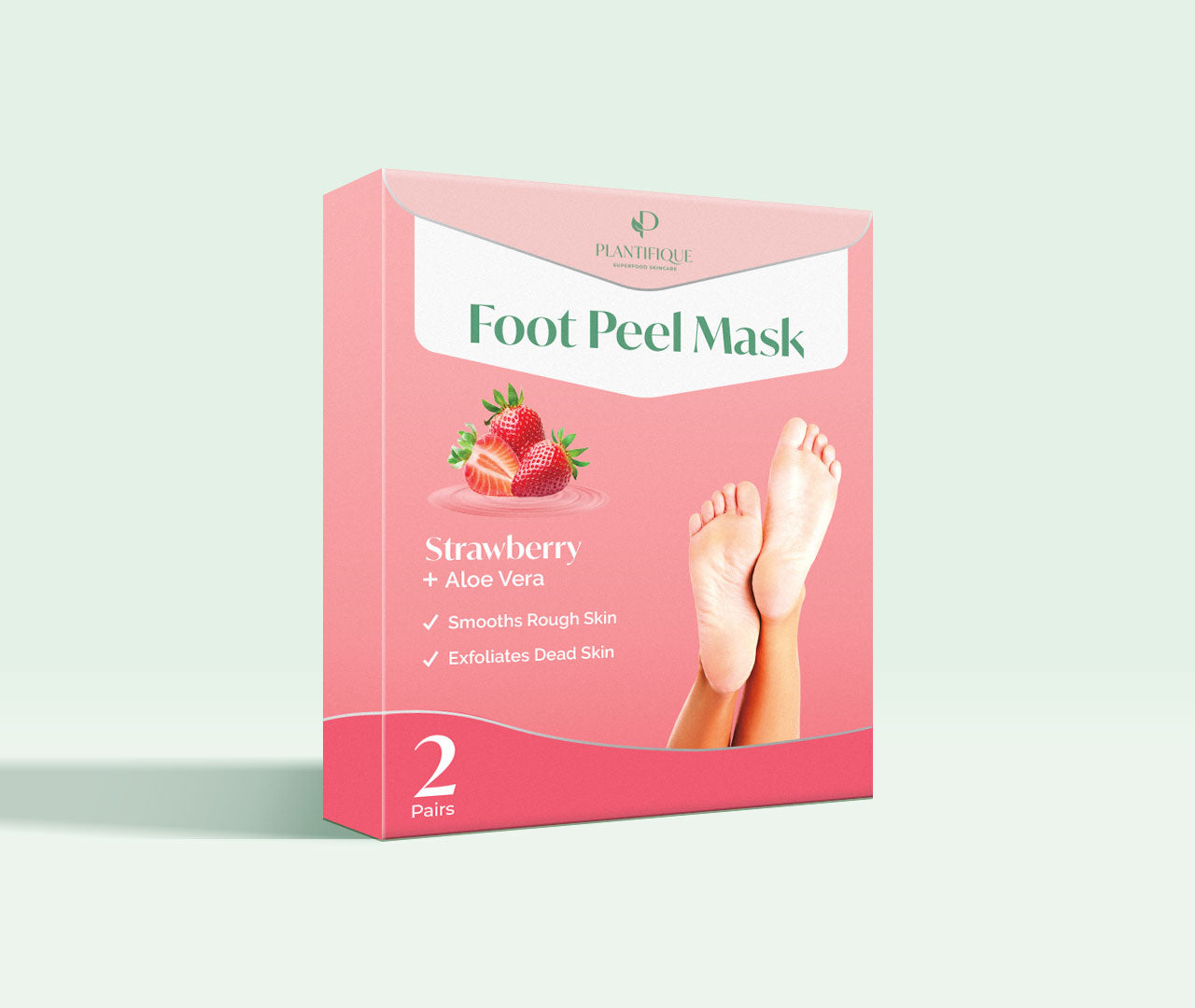 Strawberry Foot Peeling Mask - Plantifique