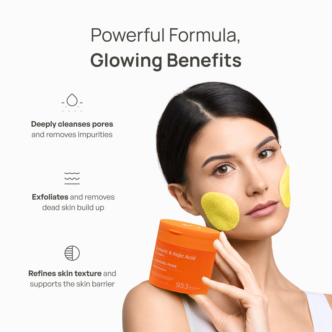 Kojic Acid & Turmeric Cleansing Pads - Plantifique