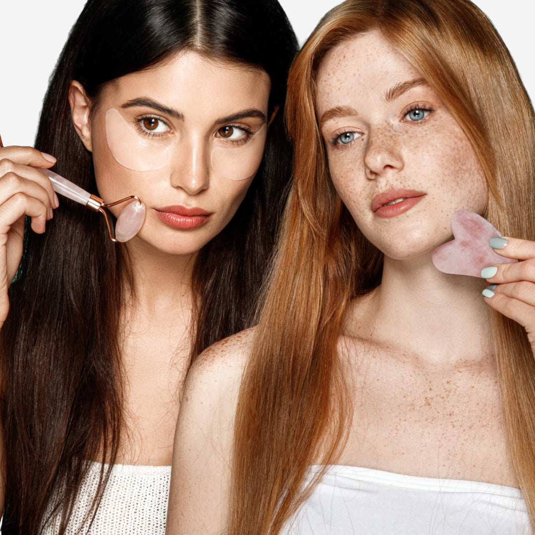 Rose Quartz Roller & Gua Sha Set