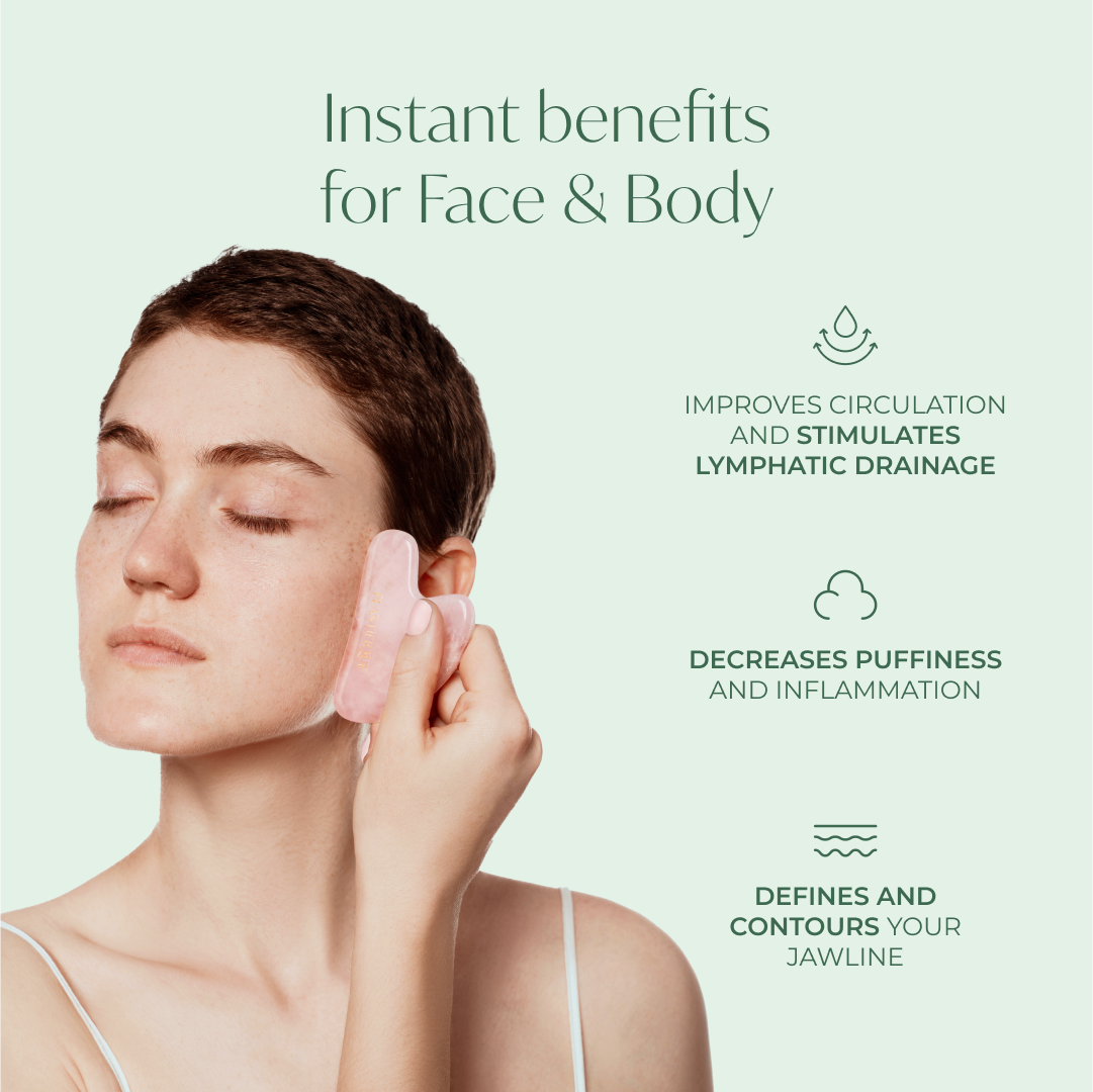 Rose Quartz Gua Sha - Plantifique