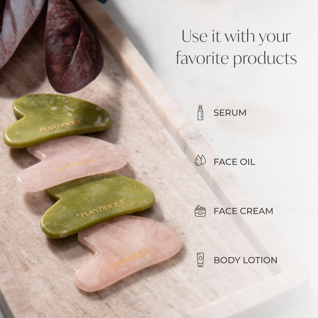 Rose Quartz Gua Sha - Plantifique
