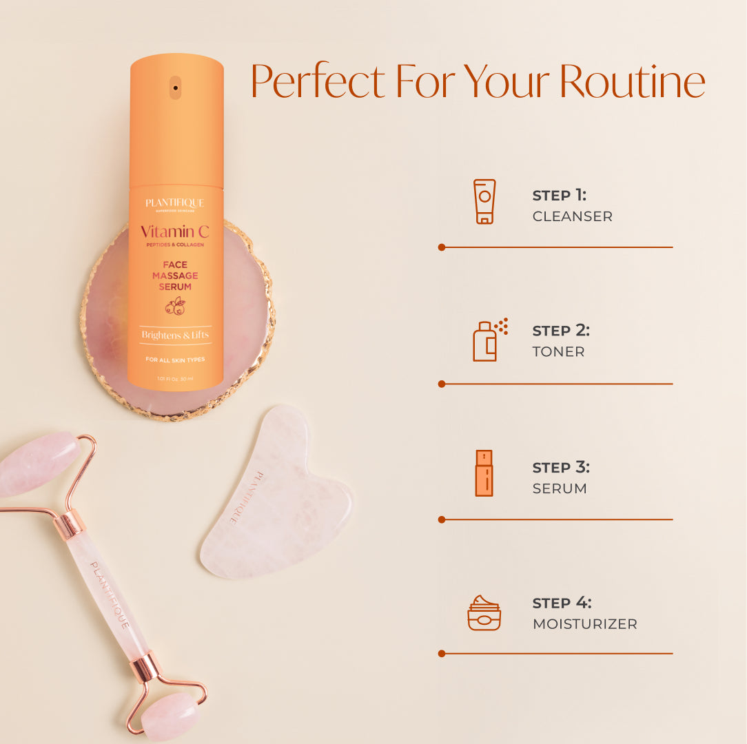 Vitamin C Face Massage Serum - Plantifique