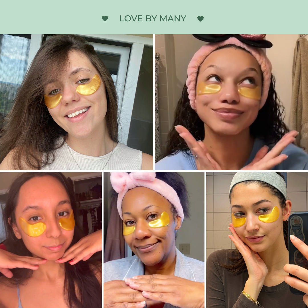 Golden Under Eye Gel Patches - Plantifique