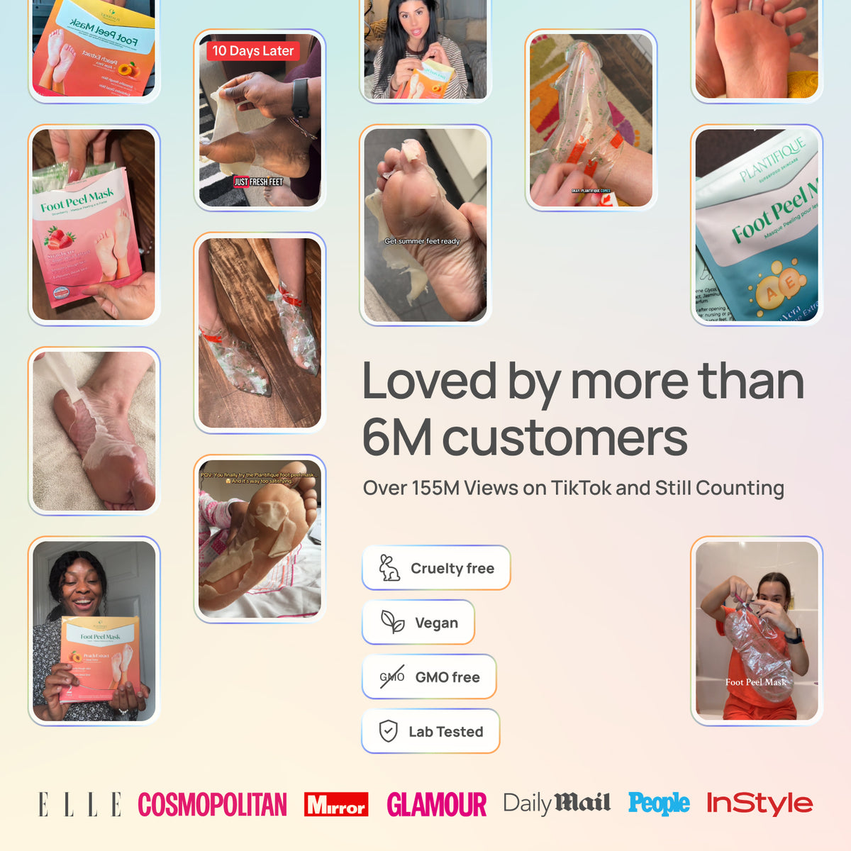 Peach Foot Peeling Mask - Plantifique 