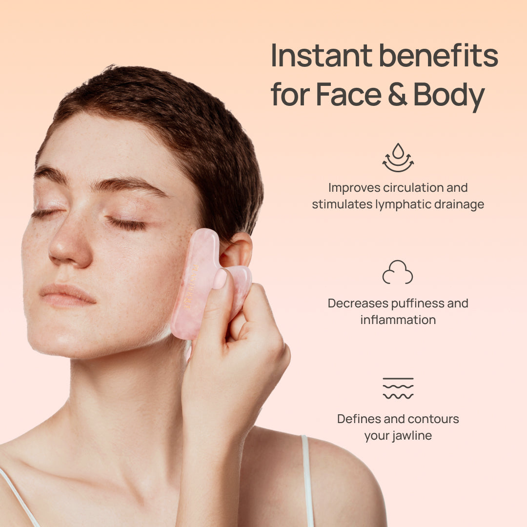 Plantifique Jade Roller & Gua Sha Set