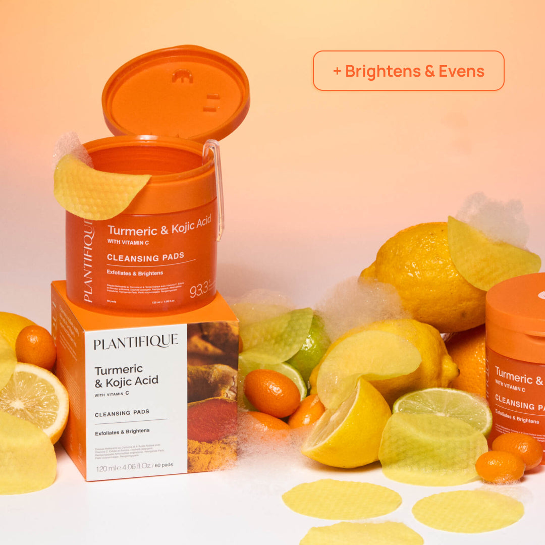 Kojic Acid & Turmeric Cleansing Pads - Plantifique 