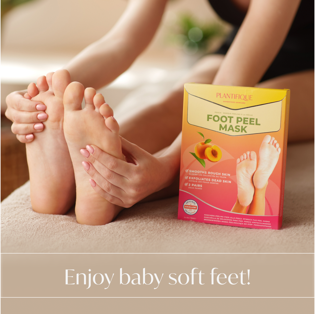 Baby soft feet after using the Plantifique Foot Peel Mask