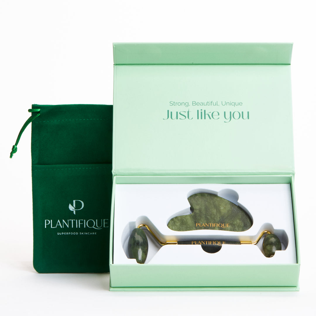 Plantifique Jade Roller & Gua Sha Set